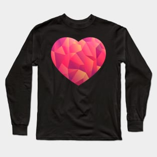 Fractal Heart Long Sleeve T-Shirt